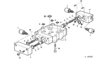 Podkładka bloku zaworów L26817 John Deere 3000