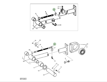 Łącznik kolankowy E12378 do maszyn marki John Deere