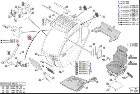 Wycieraczka szyby przedniej MANITOU 52627941