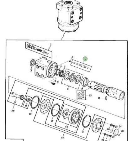 Zestaw kołka John Deere AL37593
