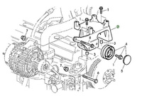 Wspornik sprężarki klimatyzacji