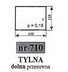 Szyba tylna dolna przesuwna Ursus 3512 kabina Koja Smolniki