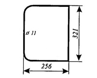 Szyba mała tylna uchylna Zetor
