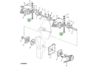 Śruba z łbem zmniejszonym 19M7347 John Deere