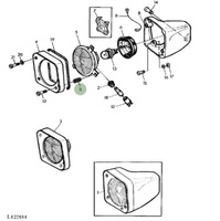 Sprężyna oprawy reflektora John Deere T28631