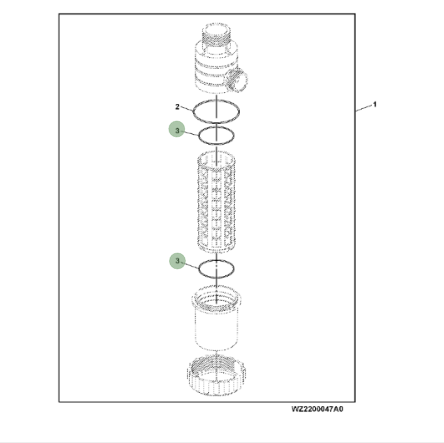Oring WZ1400208 John Deere