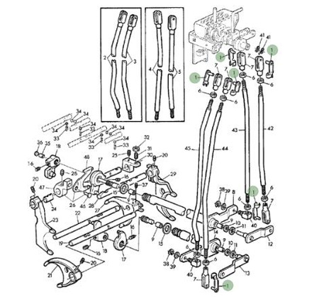 Kołek blokujący sprężynowy 45M7065 John Deere