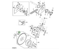 Śruba napędu ślimaka H168080 John Deere