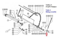 Korpus spawany lewy prasy zwijającej Sipma nr. 527007058001