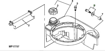 Śruba z podkładką LG692311 John Deere