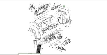 Prawy przedni błotnik John Deere zielony  AM146236