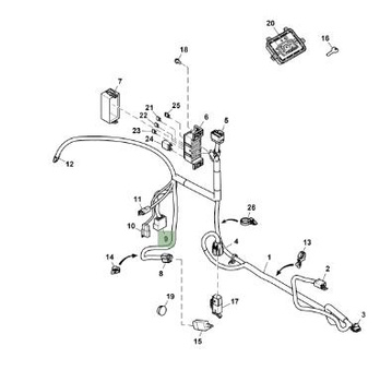 Obudowa złącza elektrycznego 57M9487 John Deere