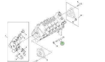 Pręt  Zespół drążka kierowniczego John Deere R210013