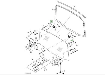 Łącznik kołkowy L207635 John Deere 6000/6R