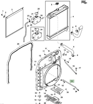 Wspornik  Drążek John Deere - LVU18471