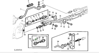 Oring przewodów hydraulicznych L42319 John Deere 6000