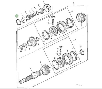 Pierścień zabezpieczający John Deere L33277