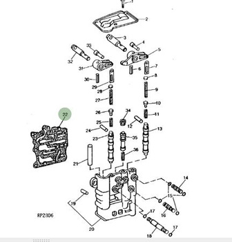 Uszczelka  R94308 John Deere 4000/8000