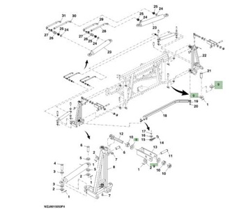 Podkładka WZ2105230 do opryskiwaczy marki John Deere