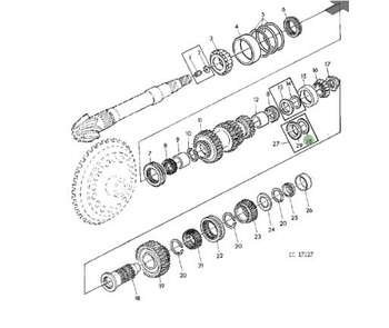 Podkładka dystansowa wałka John Deere L58722