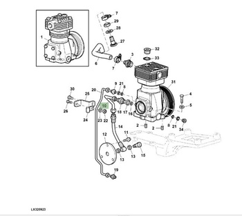 Przewód smarowania sprężarki