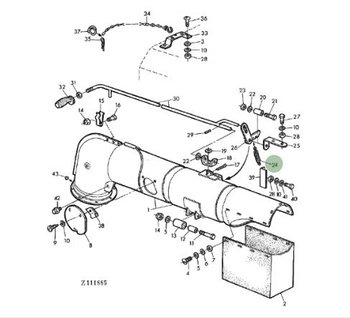 Sprężyna do kombajnów marki John Deere L12731