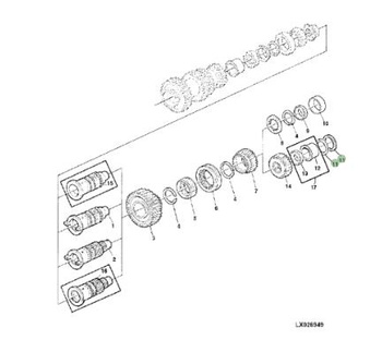 Podkładka dystansowa L41659 John Deere