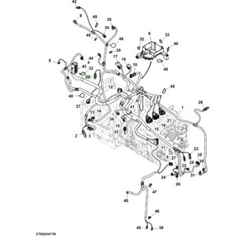 Obudowa złącza elektrycznego 57M7627 John Deere