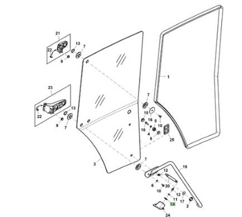 Podkładka L100869 John Deere 6000