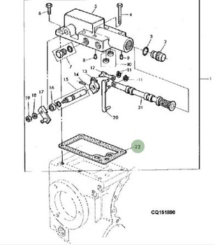 Uszczelka N376361 do kombajnów i sieczkarni marki John Deere