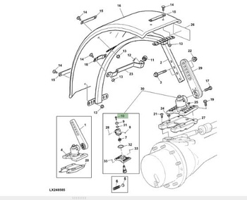Śruba L205720 John Deere 6000
