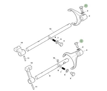 Śruba z łbem zmniejszonym ER107990 John Deere 5000