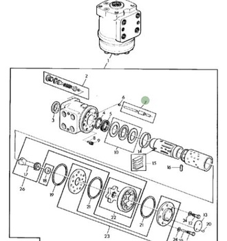 Zestaw kołka John Deere AL37593