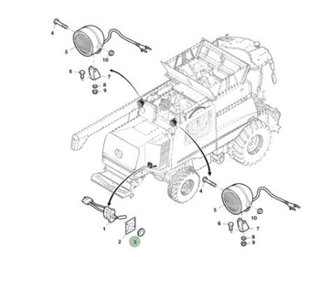 Nakrętka do maszyn marki John Deere H140248